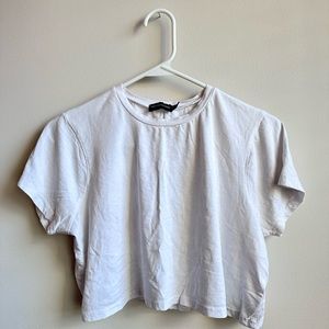 Pretty little thing basic white crop